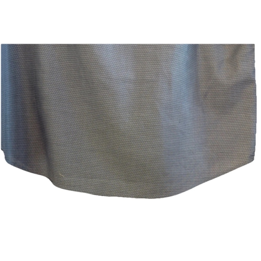 Hugo Boss Men's Med Slim Fit Gray Diamond Pattern Button Down Dress Shirt - Picture 7 of 8